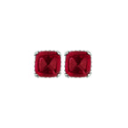 Kite-Cut Ruby & Diamond Jewelry Set (Necklace + Earrings + Ring)